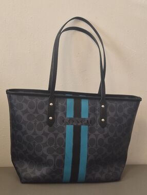 Coach Varsity Stripe Tote